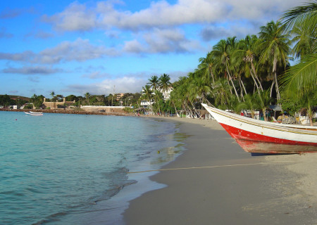Pláž Pampatar na ostrově La Isla Margarita